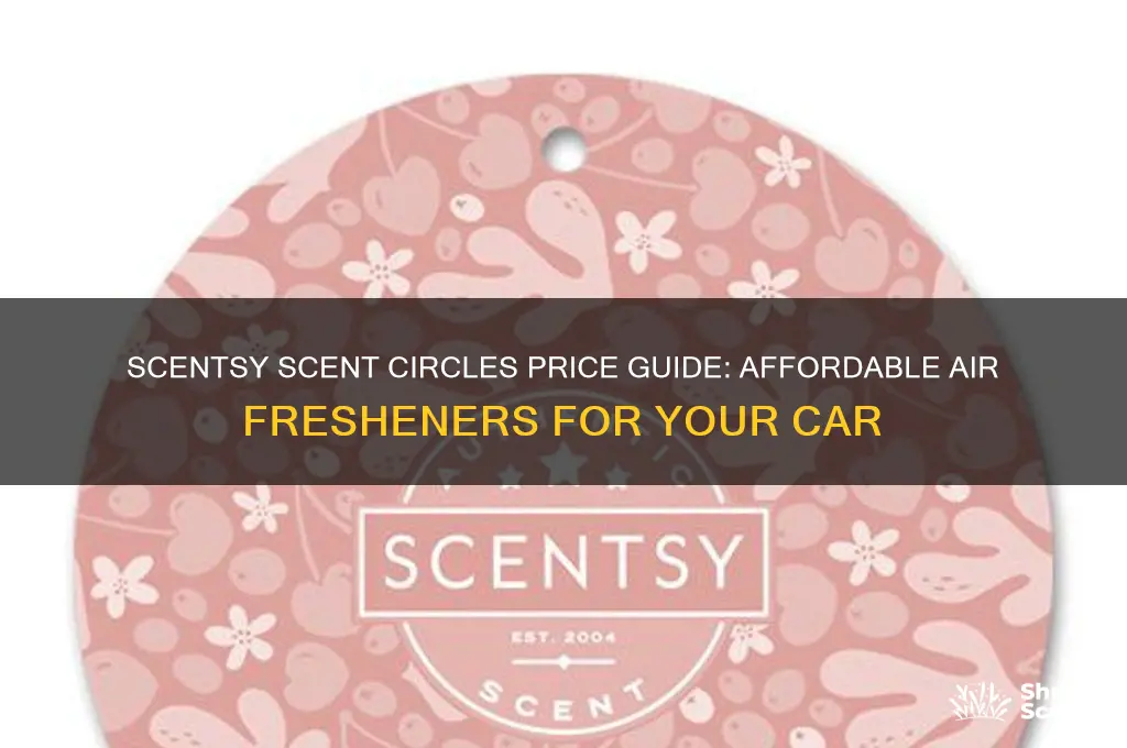 how much are scentsy scent circles