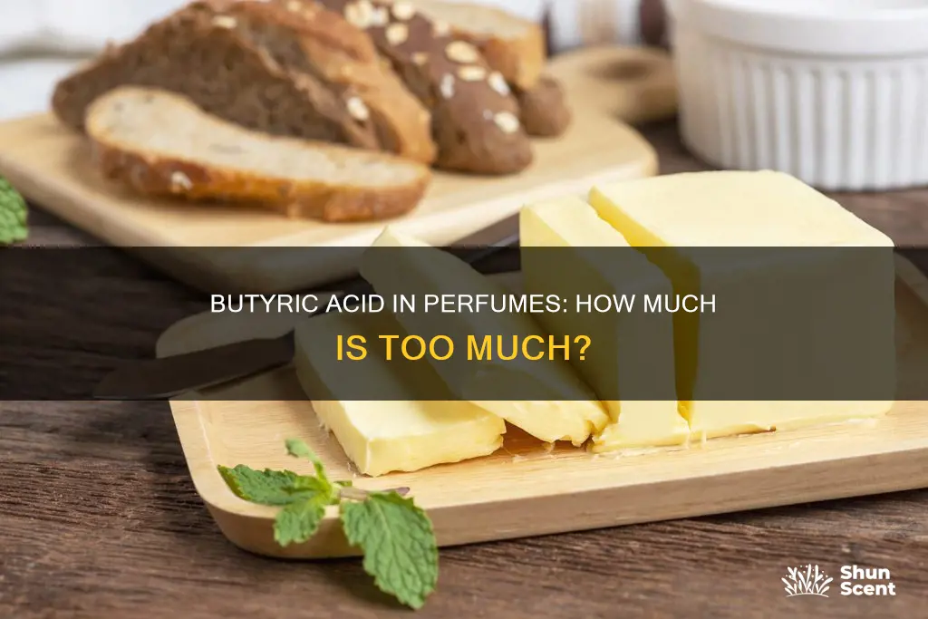 how much butyric acid is in perfume