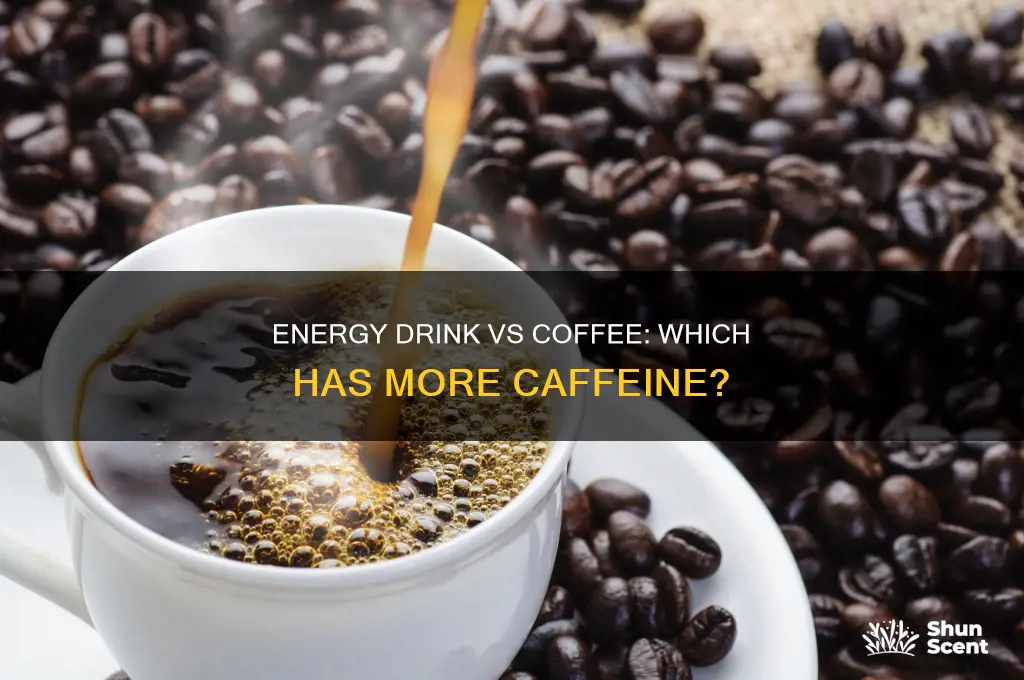 how much caffeine in 7 brew energy drink vs coffee