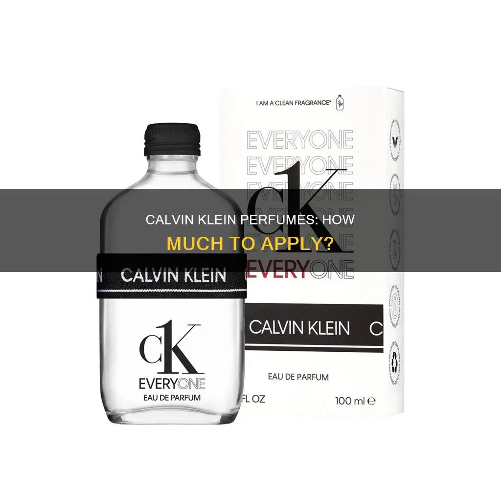how much calvin klein perfume