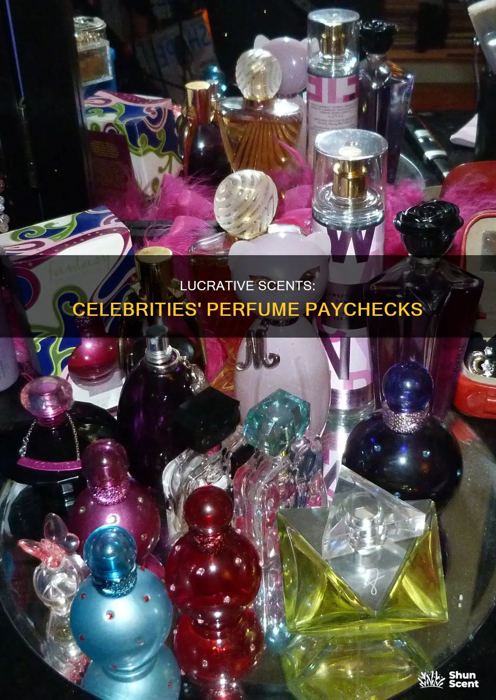 how much celebrity makes from perfume