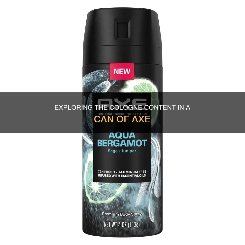 how much cologne is in a can of axe