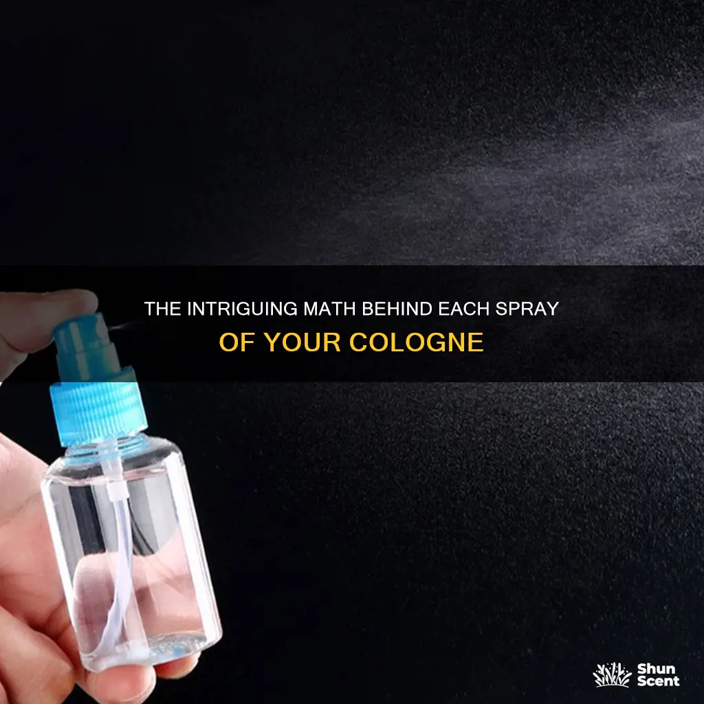 how much cologne is used per spray