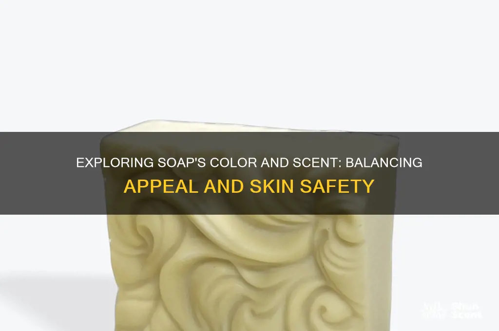 how much color and scent in soap