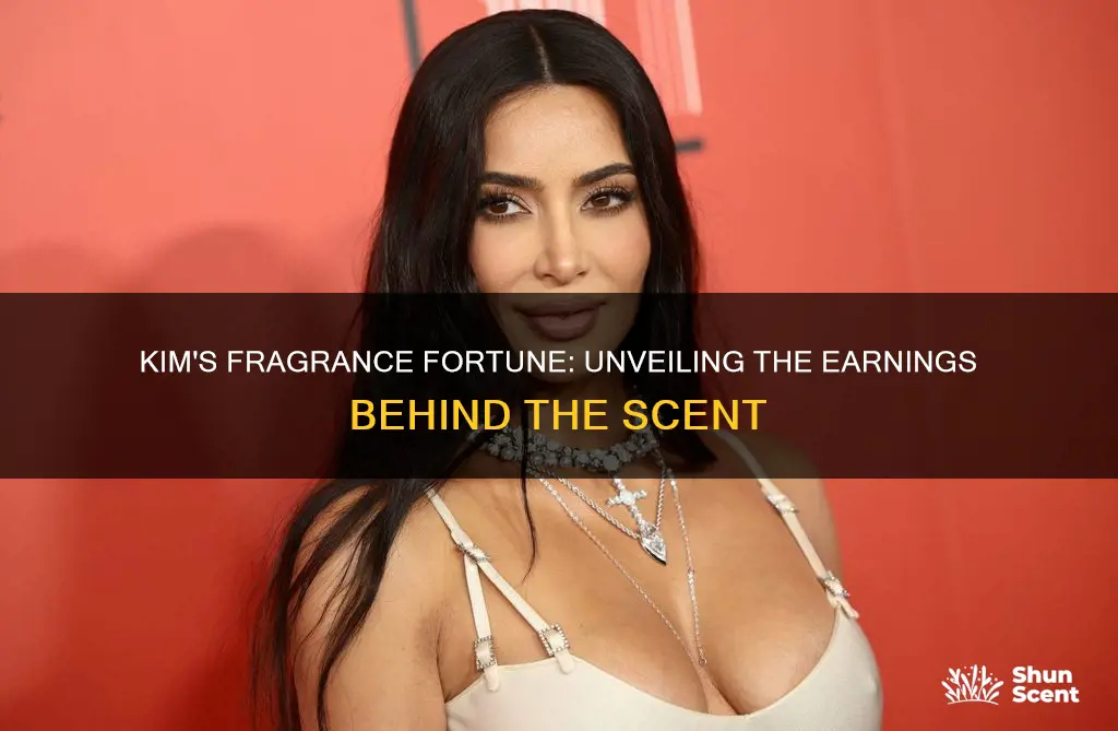 how much did kim earn for fragrance