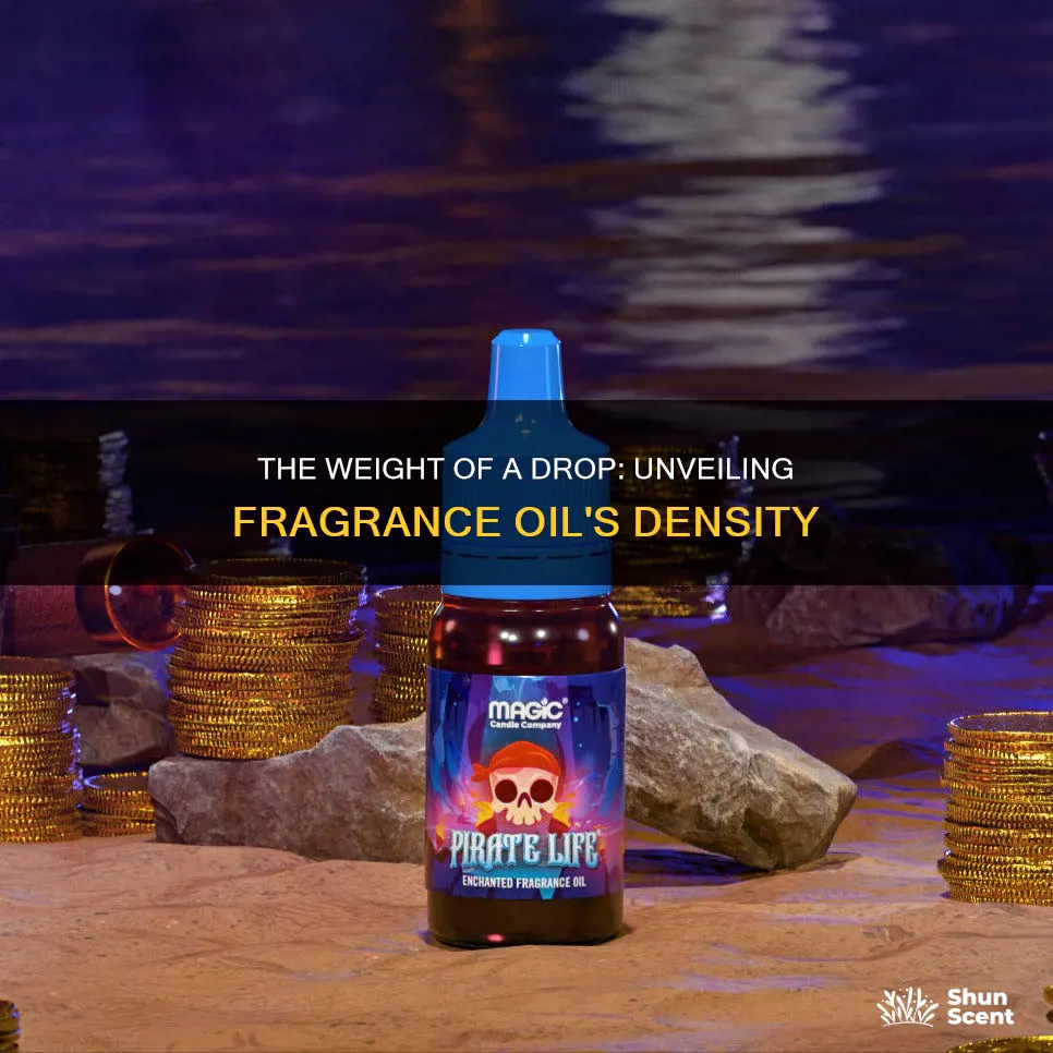 how much does 1 drop of fragrance oil weight