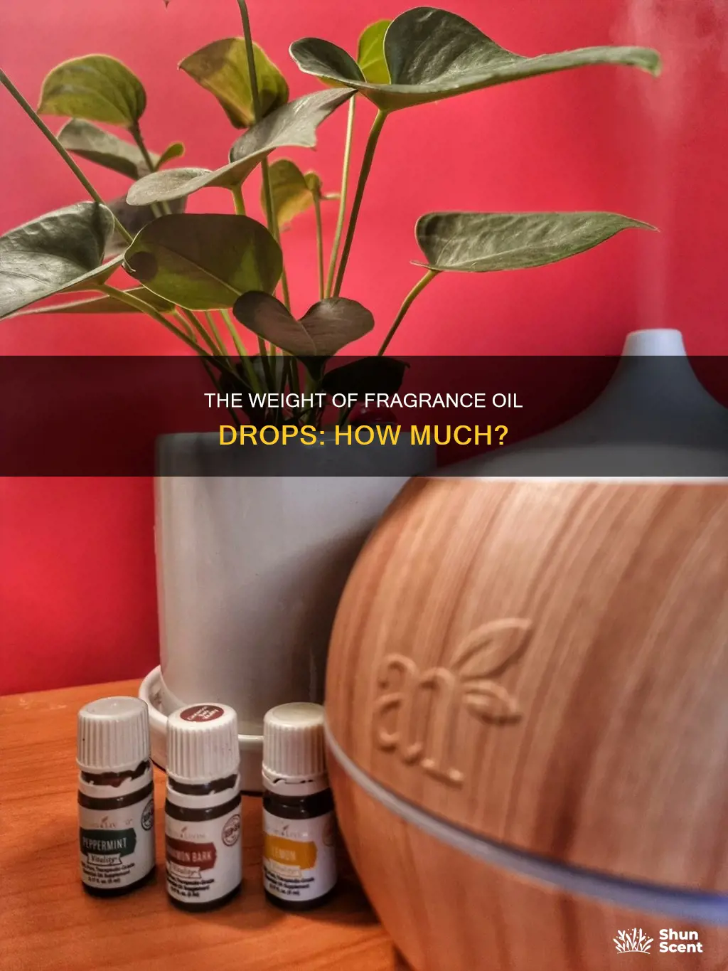 how much does 1 drop of fragrance oil weight