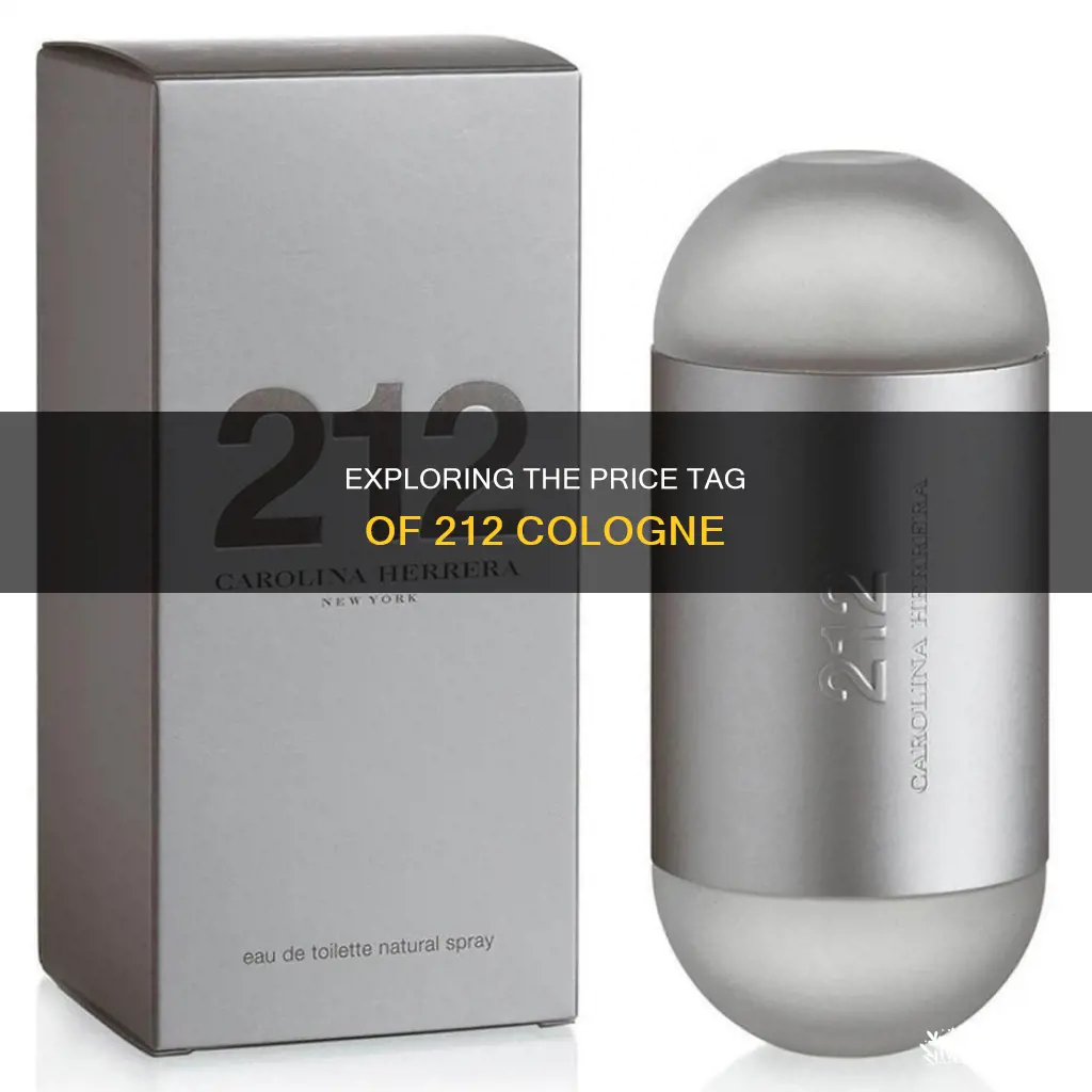 how much does 212 cologne cost