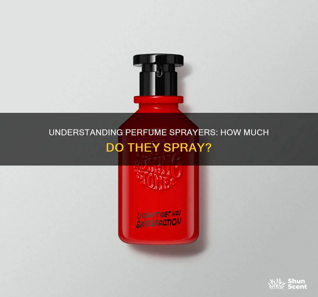 how much does a perfume sprayer spray out