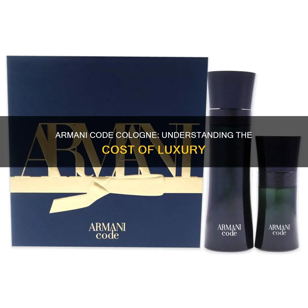 how much does armani code cologne cost