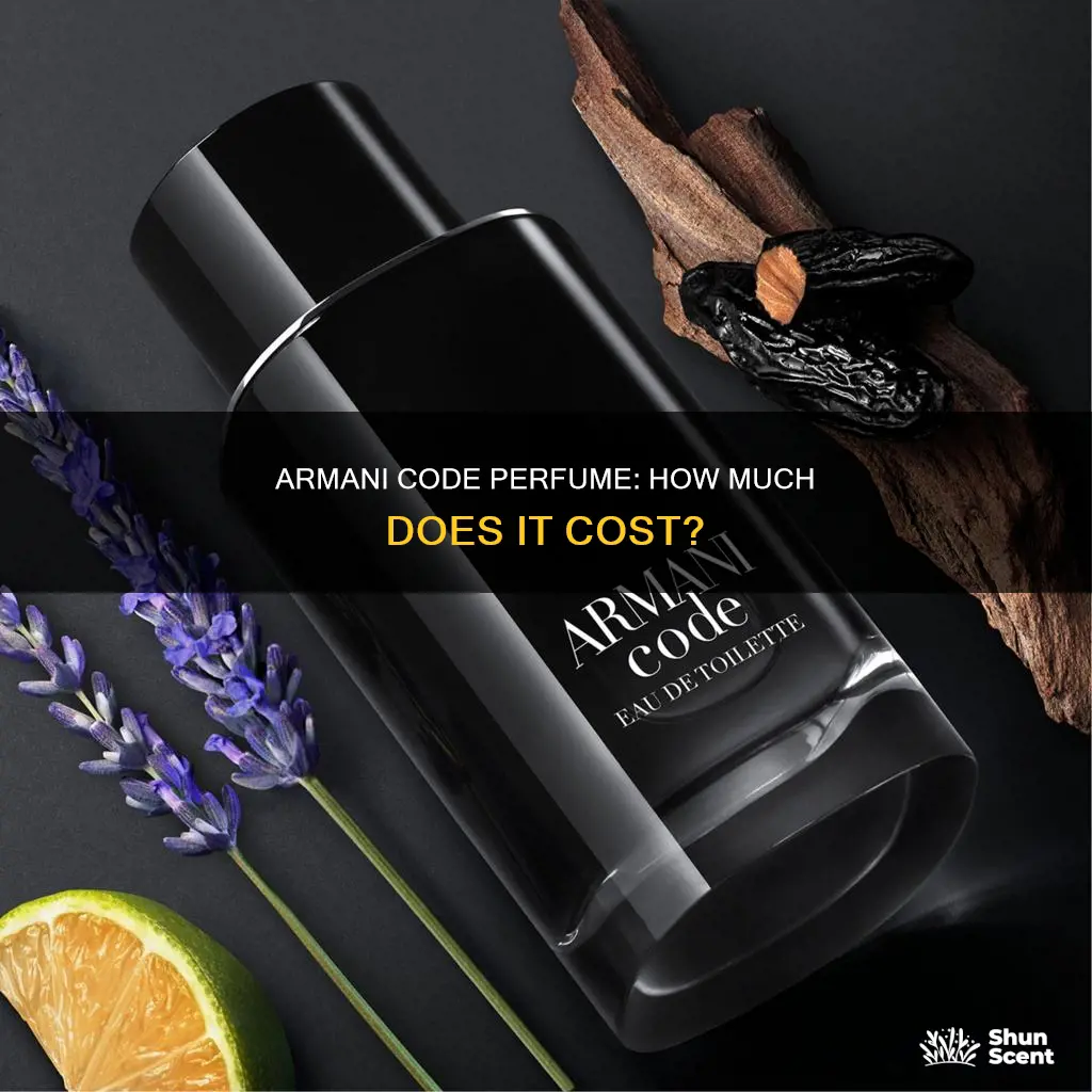 how much does armani code perfume cost