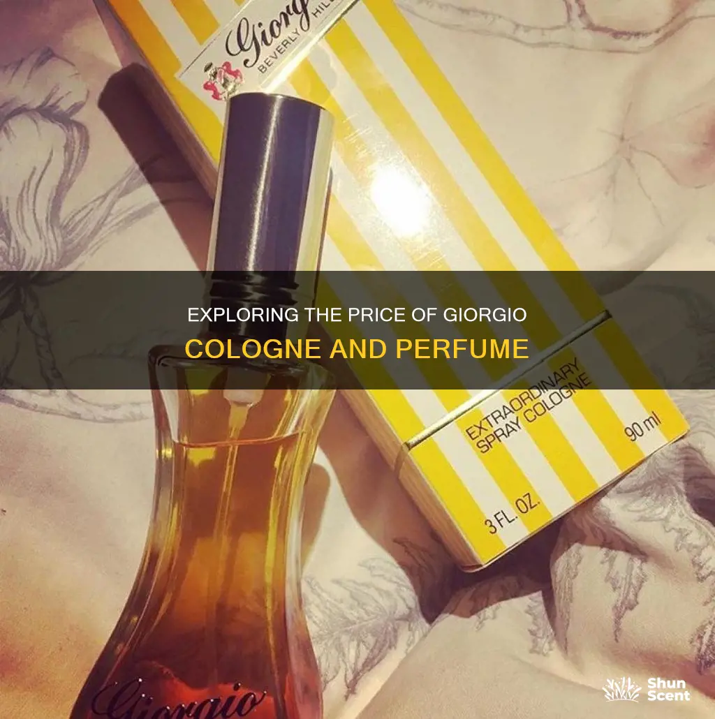 how much does beverly hills giorgio cologne or perfume cost