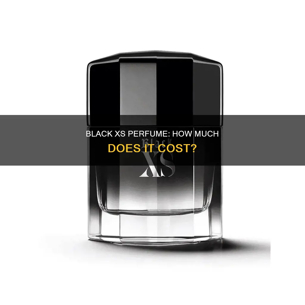 how much does black xs perfume cost