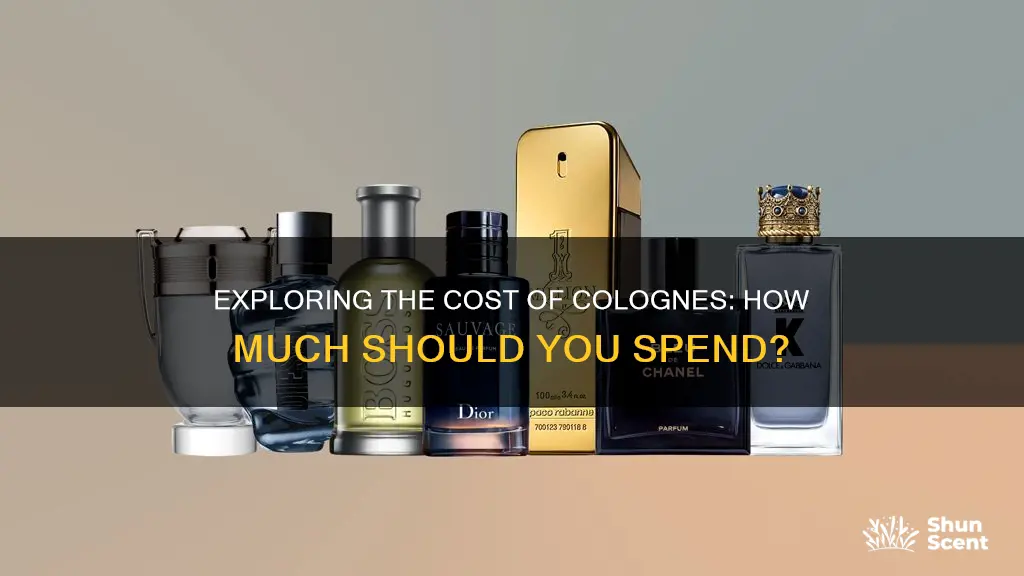 how much does cologne cost