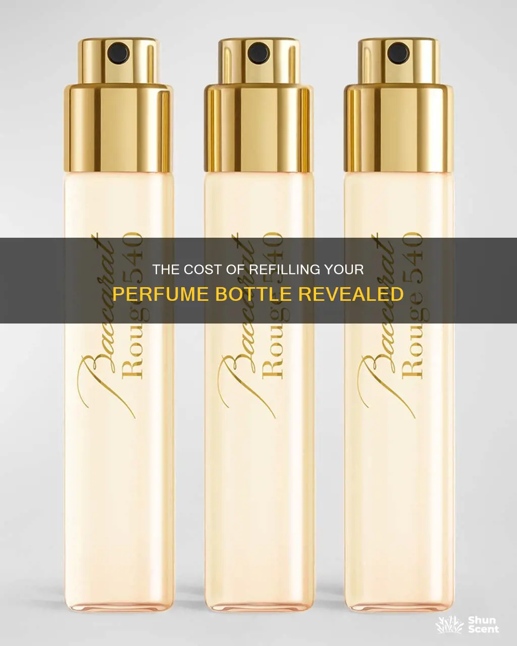 how much does it cost to refill a perfume bottle