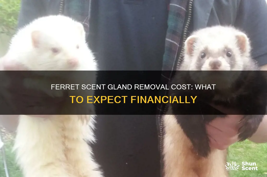 how much does it cost to remove ferret scent glands