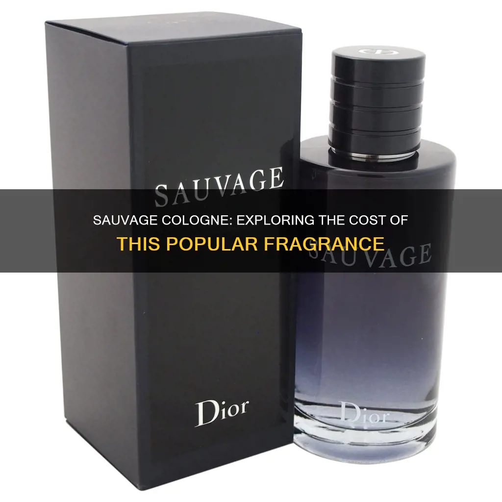 how much does sauvage cologne cost