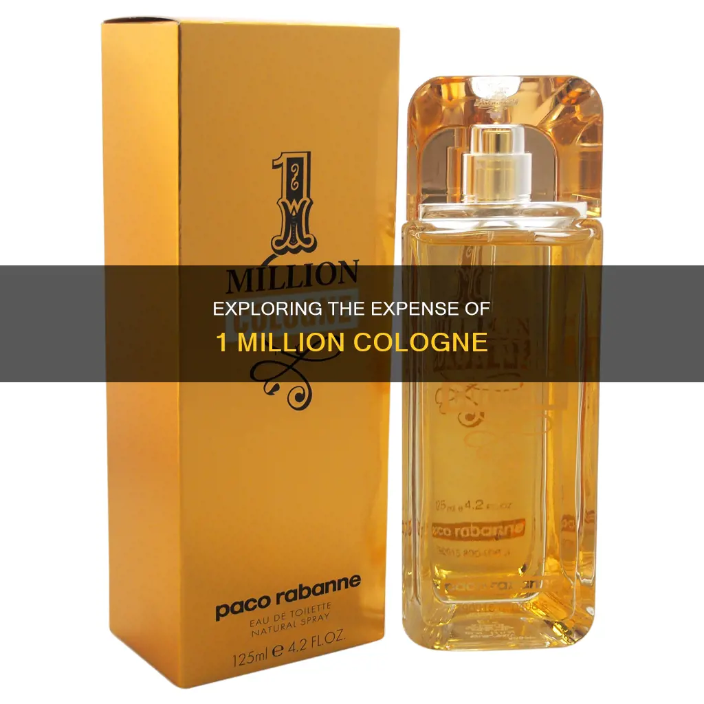 how much does the 1 million cologne cost