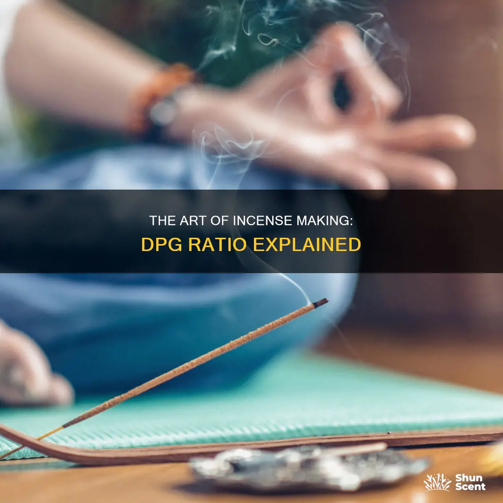 how much dpg to incense making