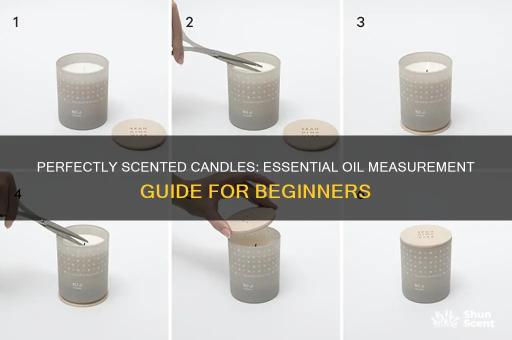 how much essential oil to scent a candle
