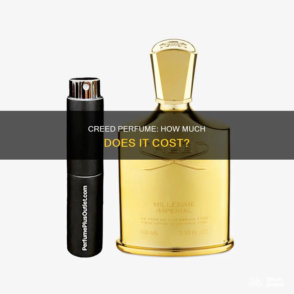 how much for creed perfume