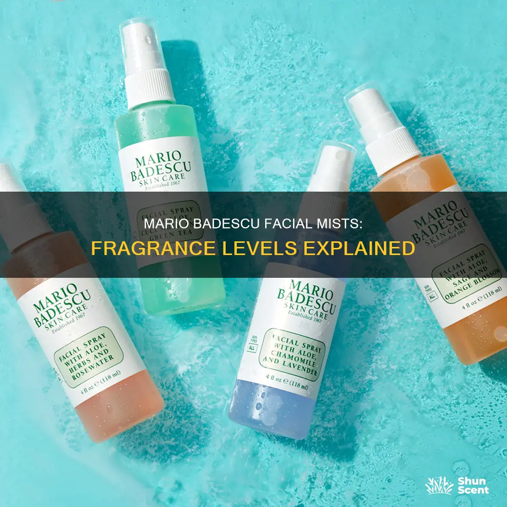 how much fragrance do the mario badescu facial mists have