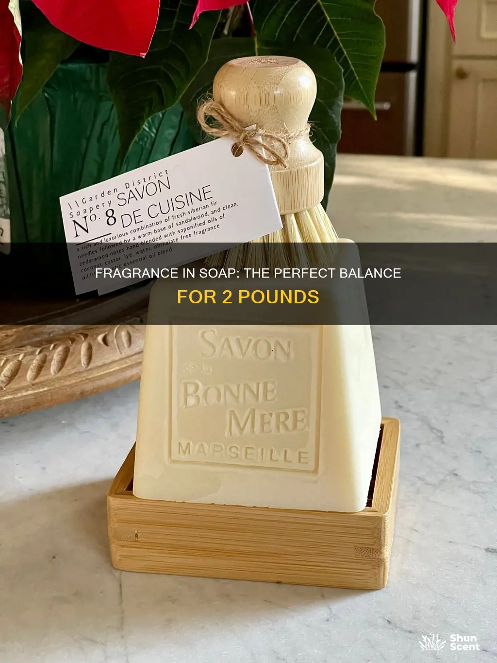 how much fragrance in a 2 pound of soap