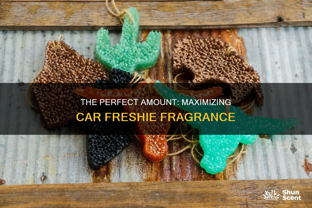 how much fragrance in one car freshie