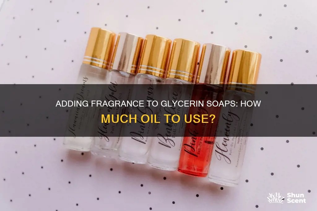 how much fragrance oil per gram of glycerin soap