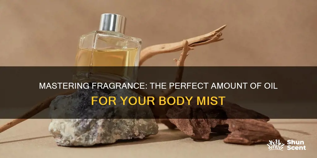 how much fragrance oil to add to body mist