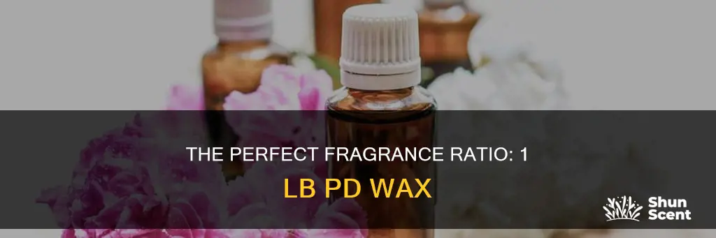 how much fragrance to 1 lb pd wax