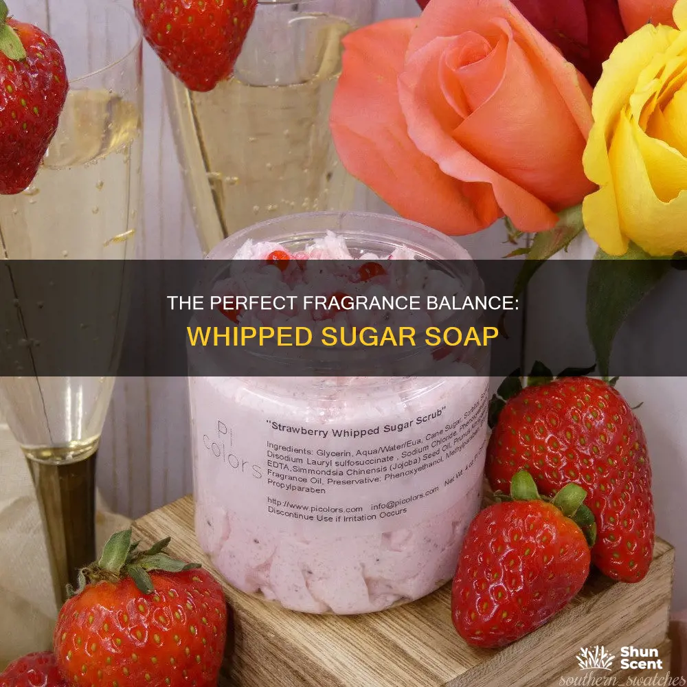 how much fragrance to add to a whipped sugar soap