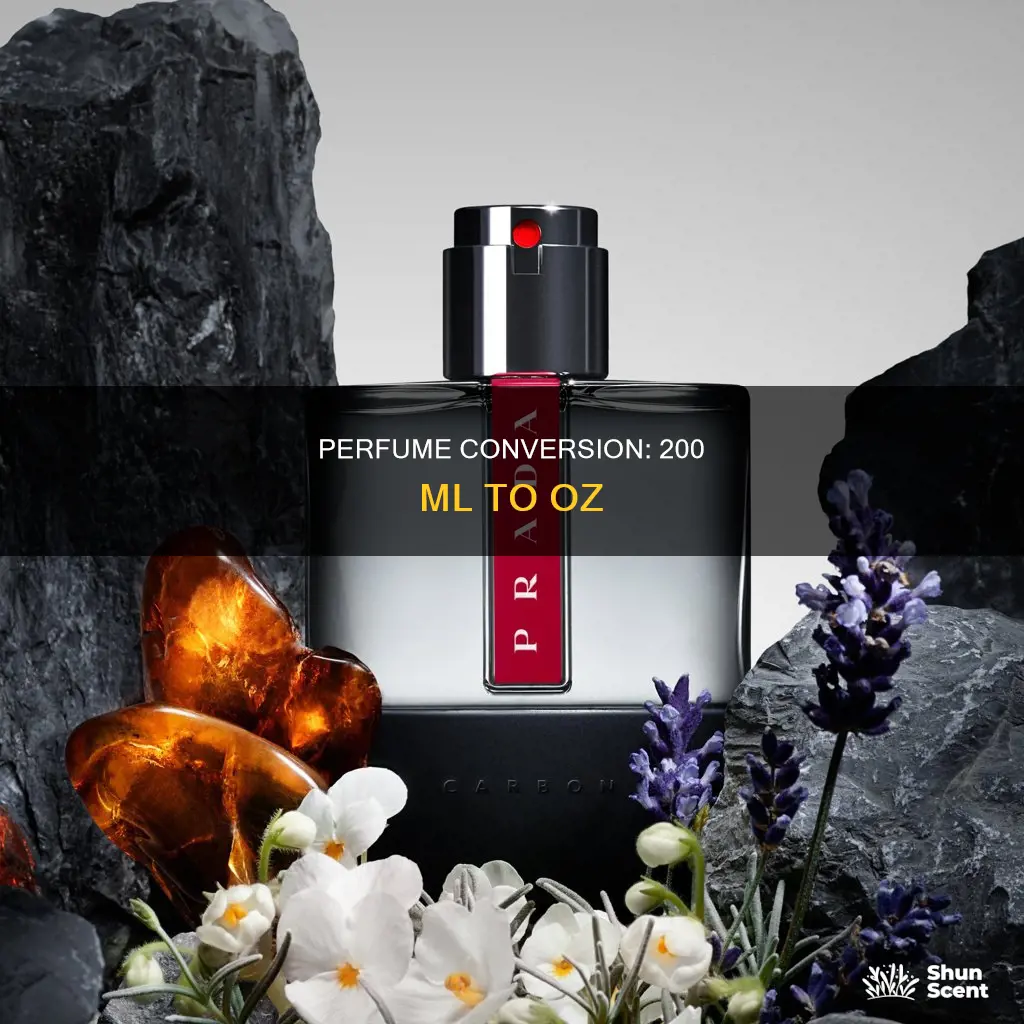 how much is 200 ml perfume oz