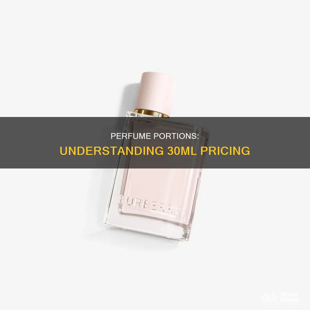 how much is 30 ml perfume