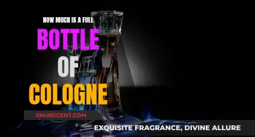 The Cost of a Full Bottle of Cologne