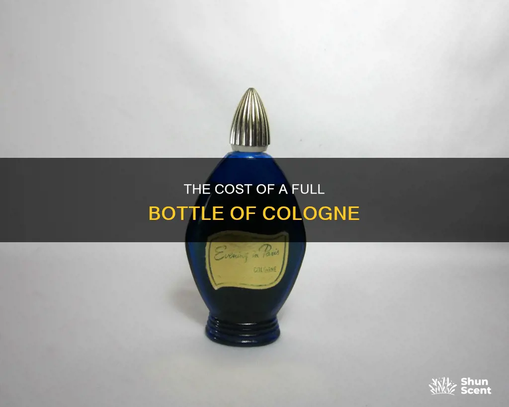 how much is a full bottle of cologne