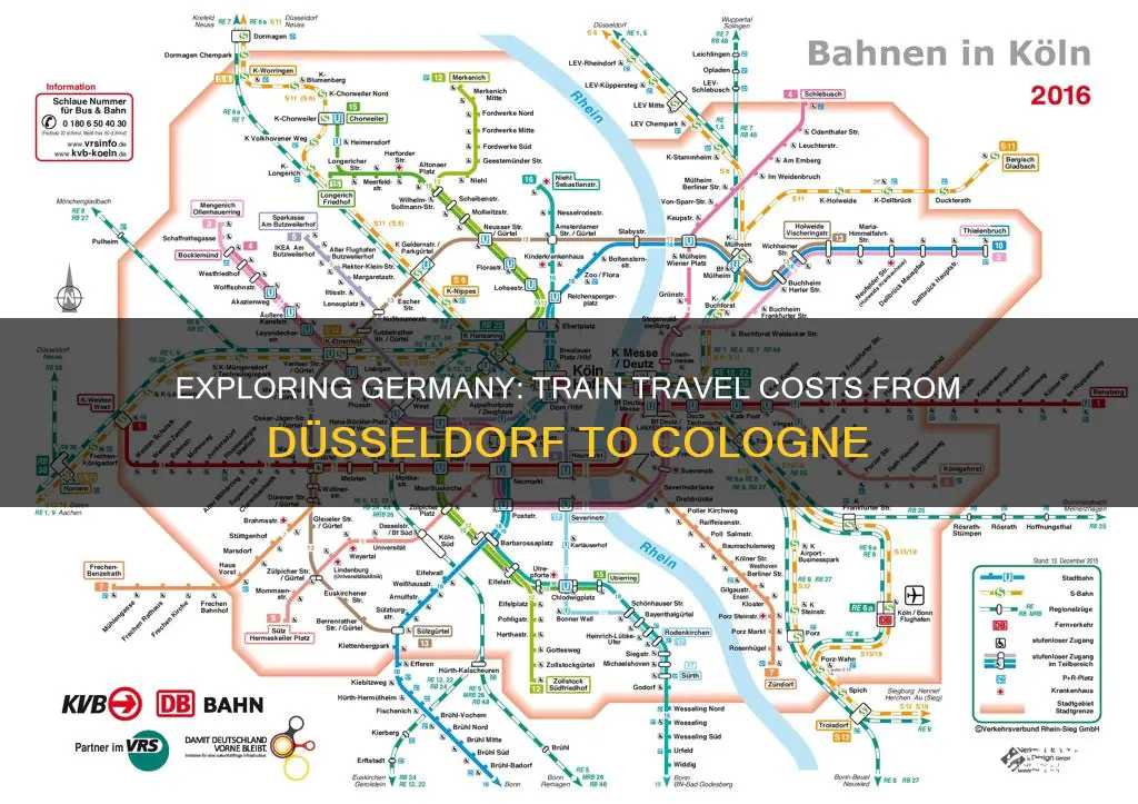 how much is a train ticket from dusseldorf to cologne