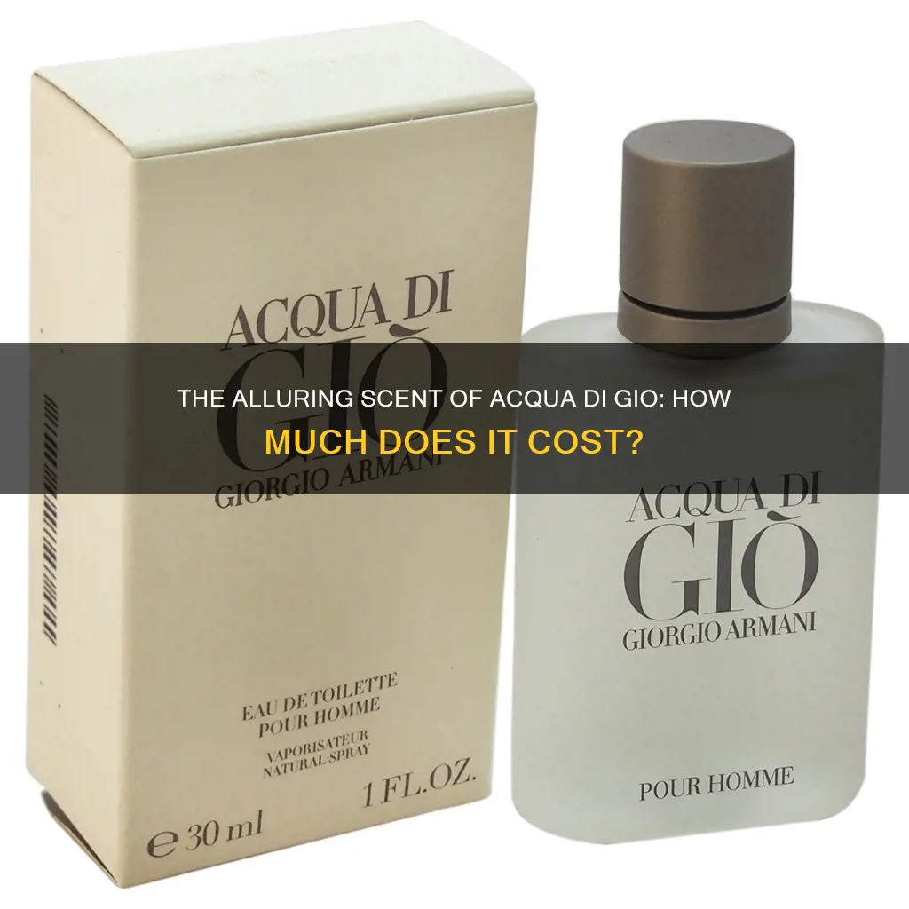 how much is acqua di gio cologne