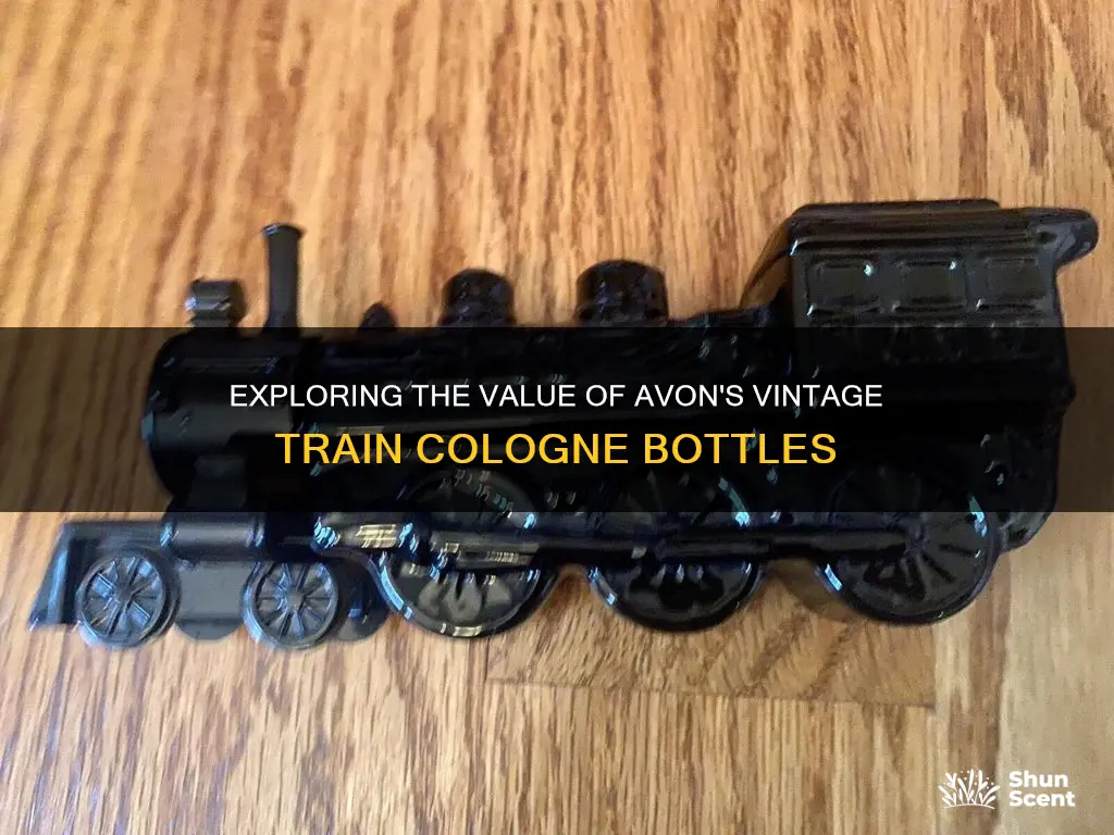 how much is an avon vintage train cologne bottles worth