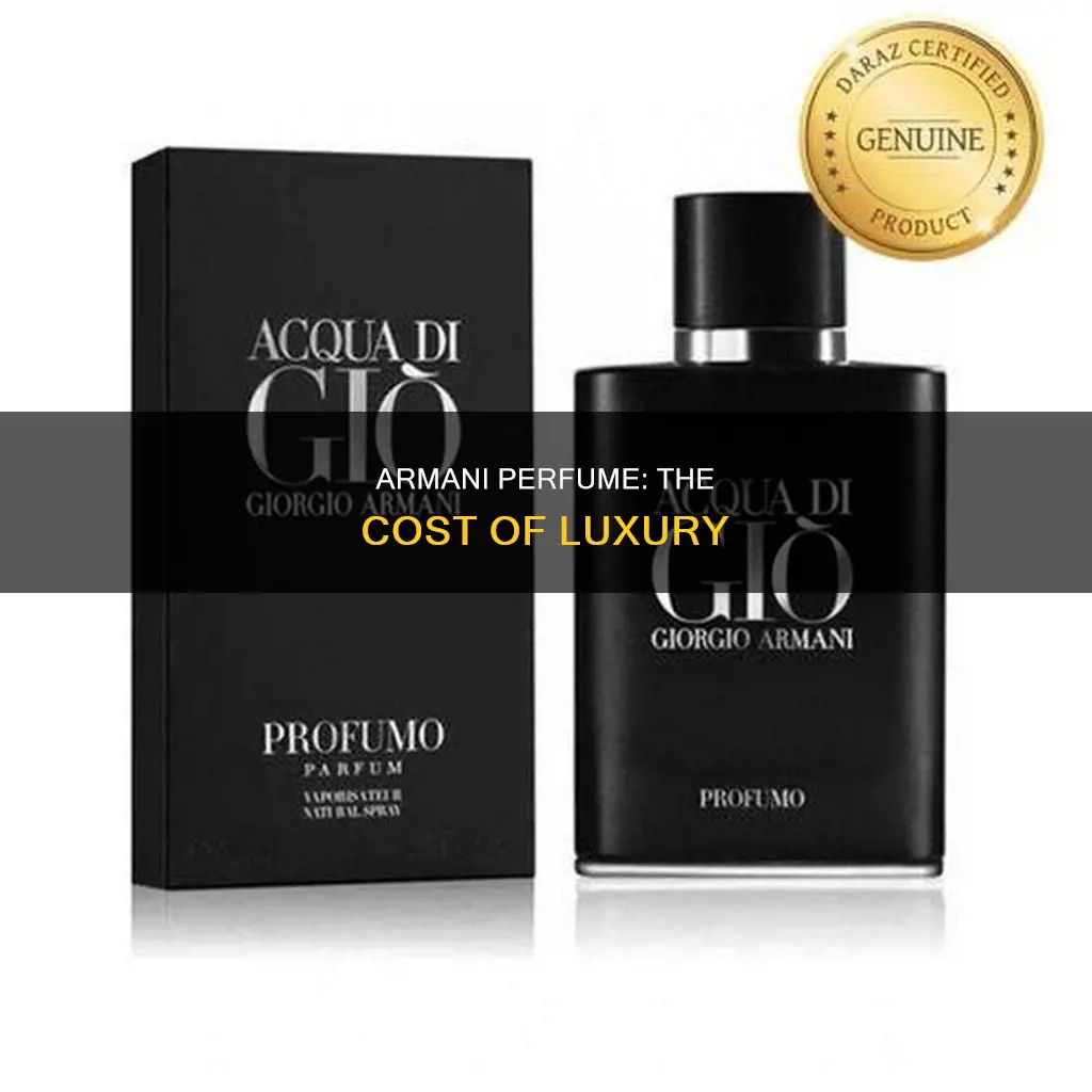 how much is armani perfume