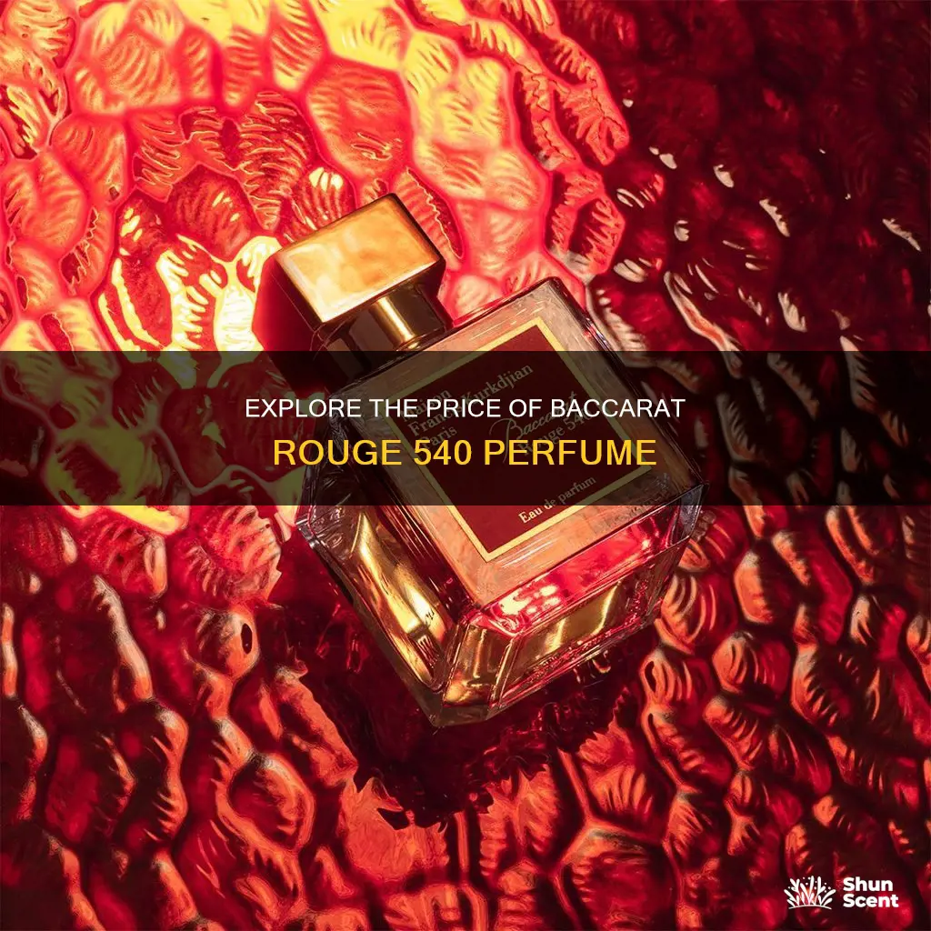 how much is baccarat rouge 540 perfume