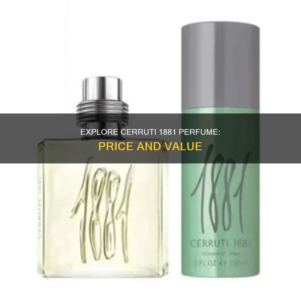 how much is cerruti 1881 perfume