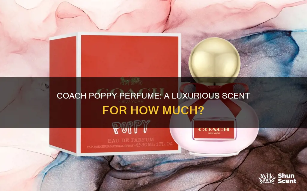 how much is coach perfume poppy