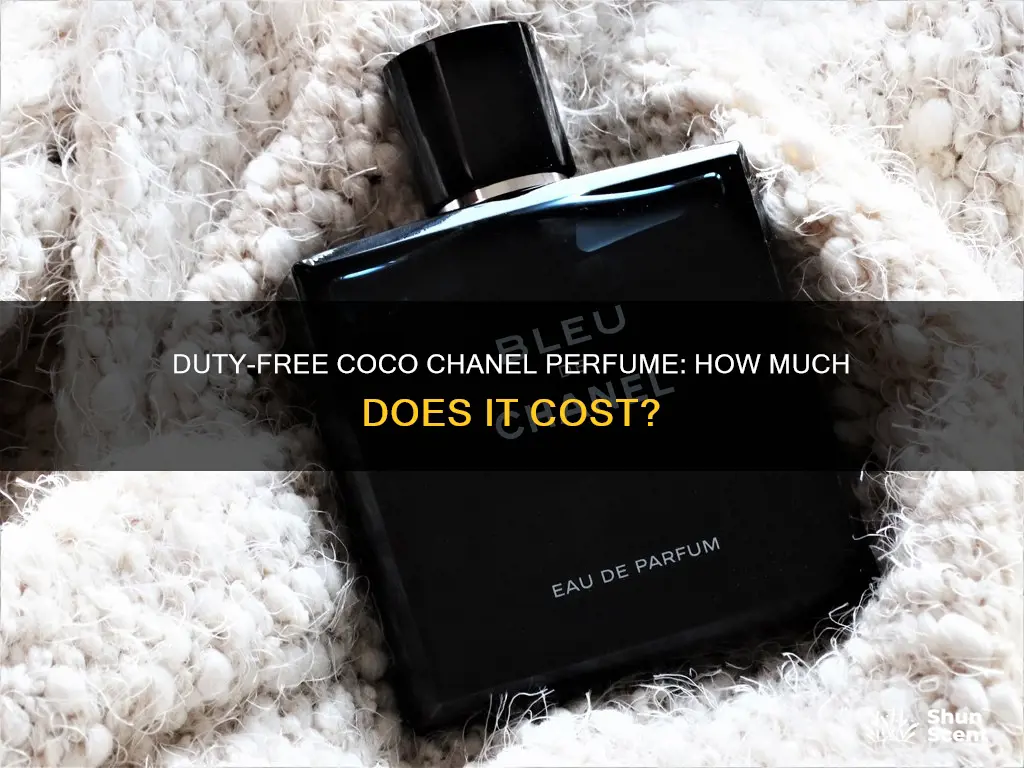how much is coco chanel perfume in duty free