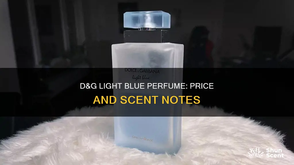 how much is d&g light blue perfume