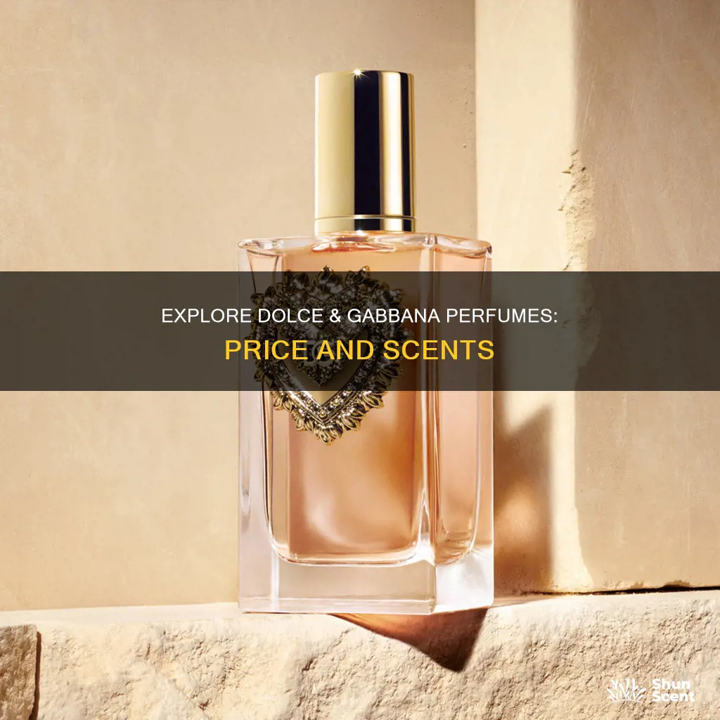 how much is dolce and gabbana perfume