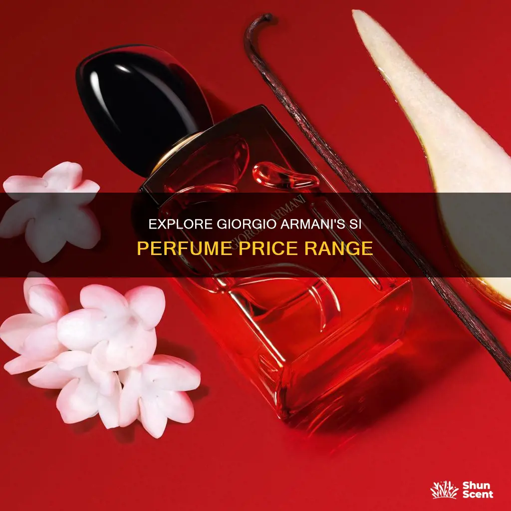how much is giorgio armani si perfume