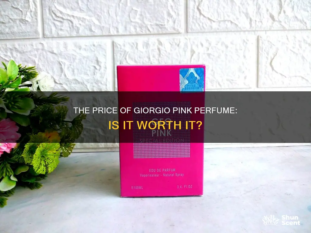 how much is giorgio pink perfume