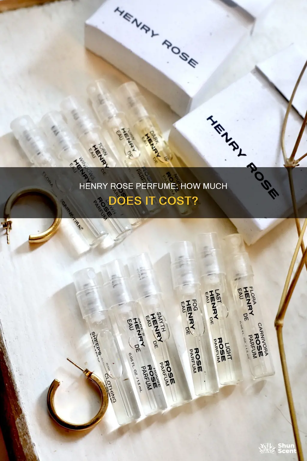 how much is henry rose perfume
