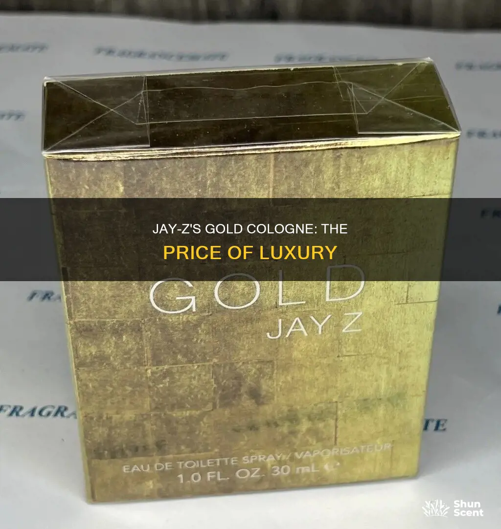 how much is jay z gold cologne